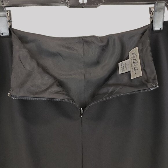 Brooks Brothers Black Knee-Length Pencil Skirt Size 6 100% Wool - Picture 3 of 8
